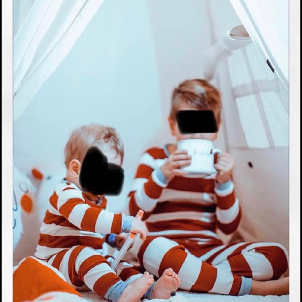 Christmas pajamas and slippers